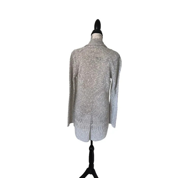 Eileen Fisher Open Front Cardigan Linen Blend Gray Open Knit Size XS - Picture 3 of 9